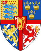 Arms of Eric of Pomerania as monarch of the Kalmar Union