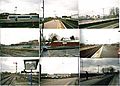 A photo-montage of Banbury station in Oxfordshire. Each picture is date stamped.