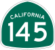 State Route 145 marker