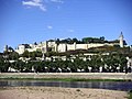 Vue du château de Chinon de la rive gauche de la Vienne.