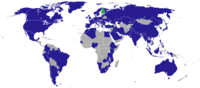 Länder mit einer diplomatischen Vertretung Finnlands