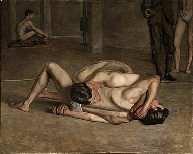 Wrestlers, by Thomas Eakins