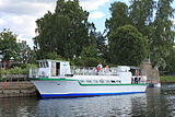 The Elvekongen (the river king) travels up the Vorma to Svanfoss in the summer.