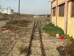 Decauville track junction, Costa da Caparica, Portugal