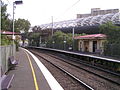 Southbound view from Platform 1, October 2005