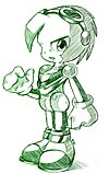 Concept art depicting Torque, a character from the game