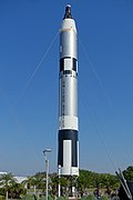 Titan II missile, repainted as GLV-3 12558 (Gemini 3), at KSC Rocket Garden.