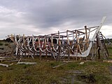 The replica of Ancud, complete hull structure.