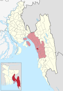 Location of Karnaphuli Sub-District