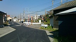 废止后，部分新川口支线遗址成为了道路（2016年）