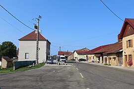 Street in Molpré- the town hall is the building to the left