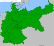 Alman İmparatorluğu 1871-1918 yılları arası harita. Bu imparatorluk 1. Dünya savaşında yenildiği için versay barış anlaşması imzalandı ve Alman İmparatorluğu çöktü.