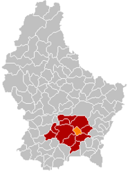 Sandweiler – Mappa