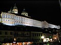 Melk Abbey at night from the old town