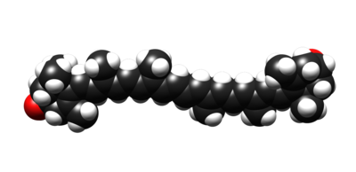 Space-filling model of Meso-zeaxanthin