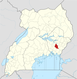 District location in Uganda