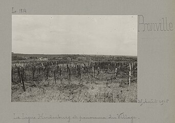 La ligne Hindenburg à Pronville.