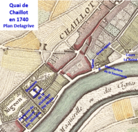 Quai de Chaillot en 1740.