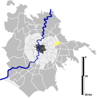 Position of the zona within the city