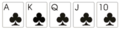 Royal straight flush in spades