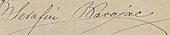 signature de Serafín Baroja