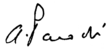 Signature de Alexandre Parodi