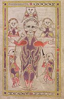 Southampton Psalter, f.38v; 9th century or after