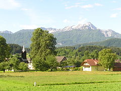 Le Mittagskogel depuis Sankt Lambrecht (Rosegg).