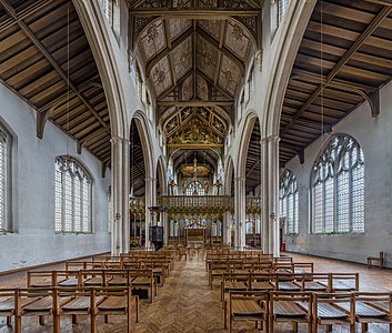 Nave of St Cyprian's Church, by Diliff