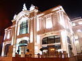 01/12/2007 - Vista nocturna de la fachada del Teatro Municipal de Santa Fe. - Teatro Municipal de Santa Fe