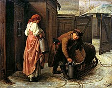 Water Carrier, in inland Russia, in 1873, by Sergei Gribkov