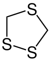 Strukturformel von 1,2,4-Trithiolan