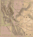 Image 49Map of the Butterfield Overland Mail routes through California, c. 1858. (from History of California)