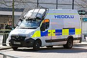 Cardiff Police van pictured in 2013