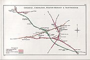 1914 map of South Manchester railways