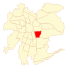 Map of Macul commune in سانتیاگو