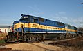 Two Dakota, Minnesota and Eastern Railroad locomotives at Davis Junction, Illinois