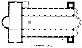 Planta de la catedral de Augsburgo