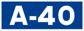 Autovía A-40 shield}}