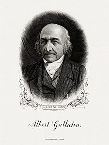 Albert Gallatin, by the Bureau of Engraving and Printing (restored by Godot13)