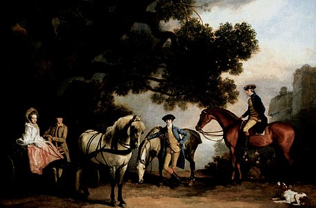 Familles Milbanke et Melbourne, 1769, Londres, National Gallery.