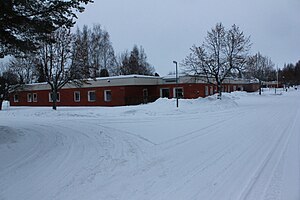 Vy över några av paviljongerna längs Damastvägen, 2011.