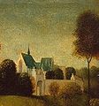 The Janskerk from the southwest in a painting by Geertgen tot Sint Jans.