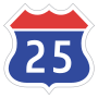 Expressway No.25 shield}}