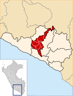 Location of Condesuyos in the Arequipa Region