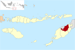 Location within East Nusa Tenggara