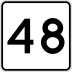 Route 48 marker