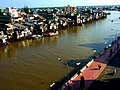 The waterfront houses in Mỹ Tho