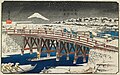 Image 31Nihonbashi Bridge, in a c. 1838–1842 painting by Hiroshige (from History of Tokyo)