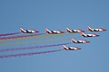 Desfile aéreo en Madrid el 12 de octubre.